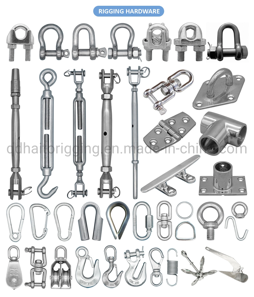 G209/G210/G2130/G2150/JIS/Us/European Type Steel Shackles with Factory Price